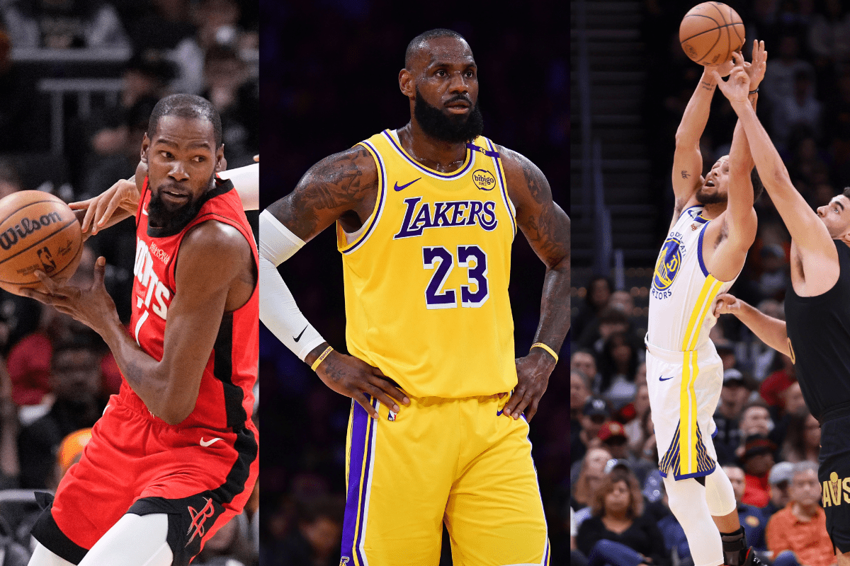 NBA stars: Kevin Durant, Lebron James, and Steph Curry Credit: Imagn Images