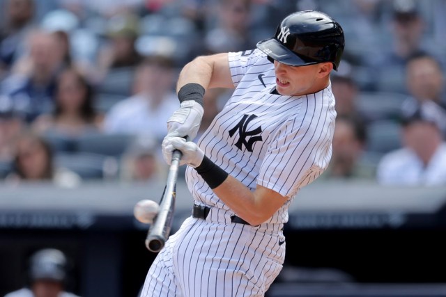 Ben Rice has eight home runs this season; he trails only teammate Aaron Judge (9) and the Houston Astros' Yordan Alvarez (9)