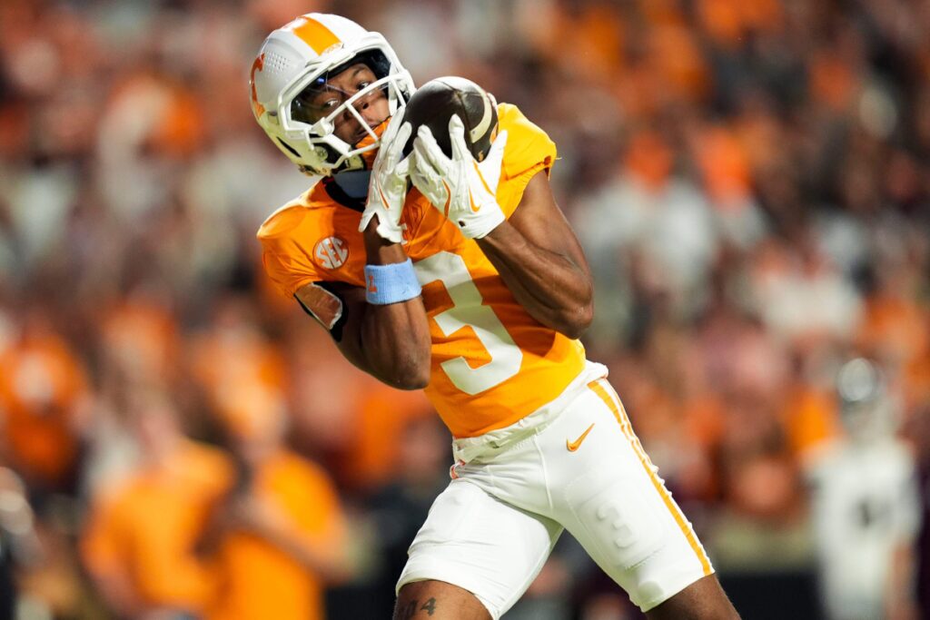 Wide receiver Squirrel White was a surprise transfer for the Tennessee Vols after his junior season.