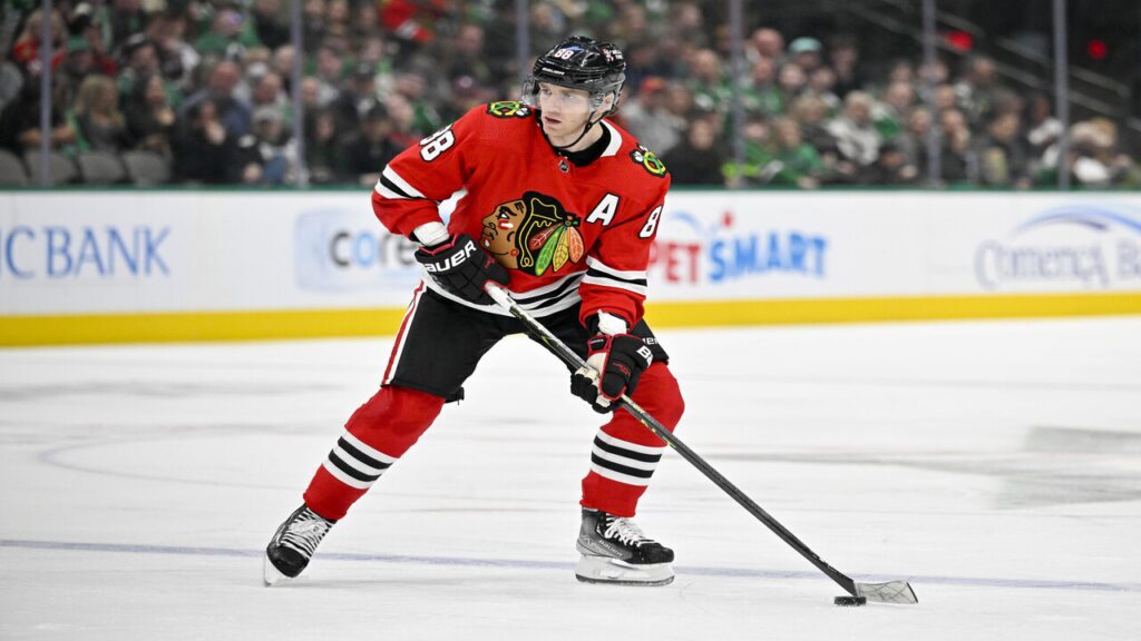 Patrick Kane plays for the Chicago Blackhawks.