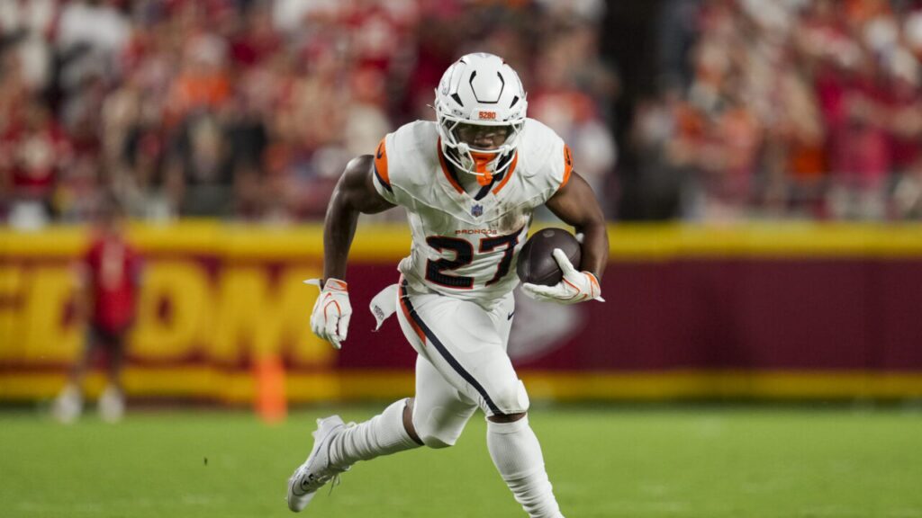 Coleman tied J.K. Dobbins with 10 carries in Week 2 and finished with 13 total touches while playing 40% of Denver's RB snaps.