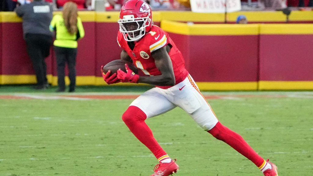 Chiefs Receiving Options-Xavier Worthy