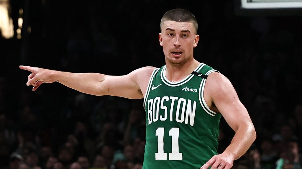 Payton Pritchard and the Boston Celtics prepare to face the Brooklyn Nets.