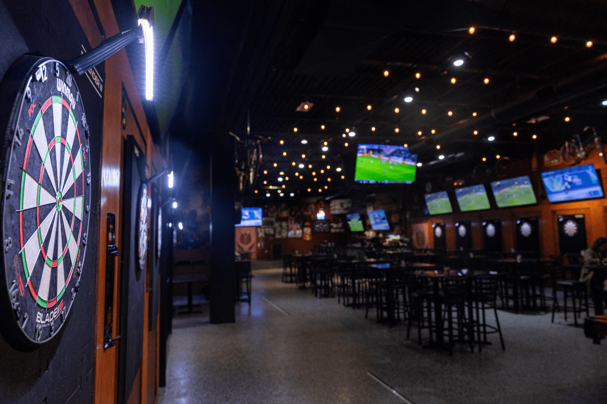 Darts; the newly renovated Tulip City Bar and Grill offers pool tables, dart boards, televisions and live music.
