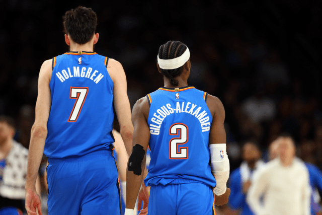 Shai Gilgeous-Alexander & Chet Holmgren Oklahome City Thunder Round 1 Vs. PHX Suns