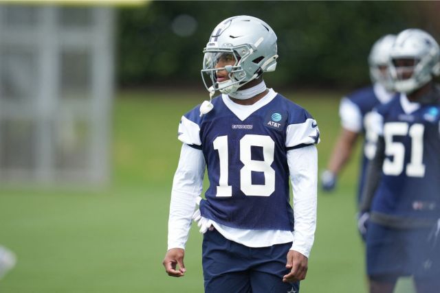 Cowboys rookie Caleb Downs at minicamp