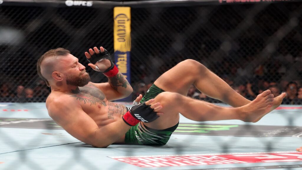 UFC 329 ends with Conor McGregor hurt on the canvas