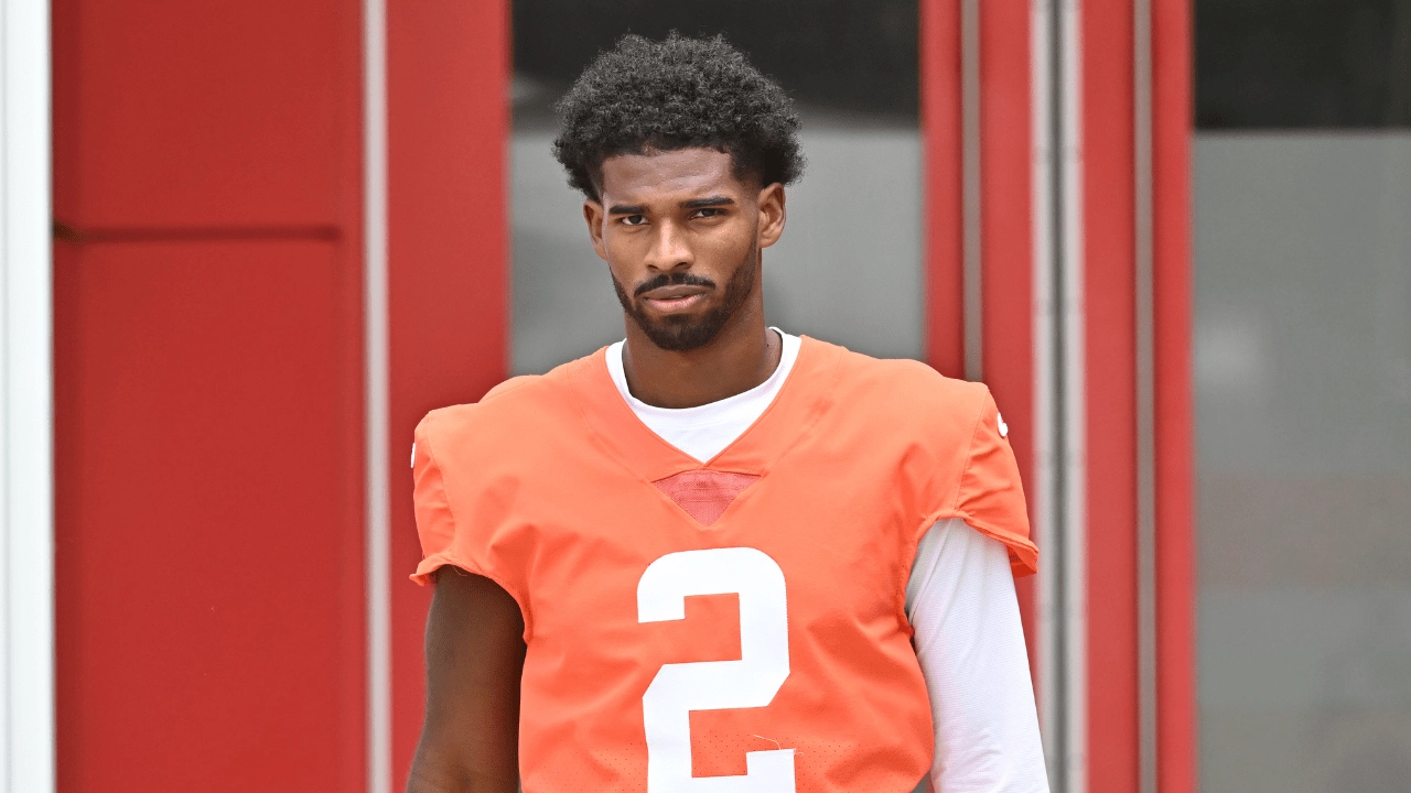 Jun 11, 2026; Berea, OH, USA; Cleveland Browns quarterback Shedeur Sanders (2) during minicamp at CrossCountry Mortgage Campus. Mandatory Credit: Ken Blaze-Imagn Images