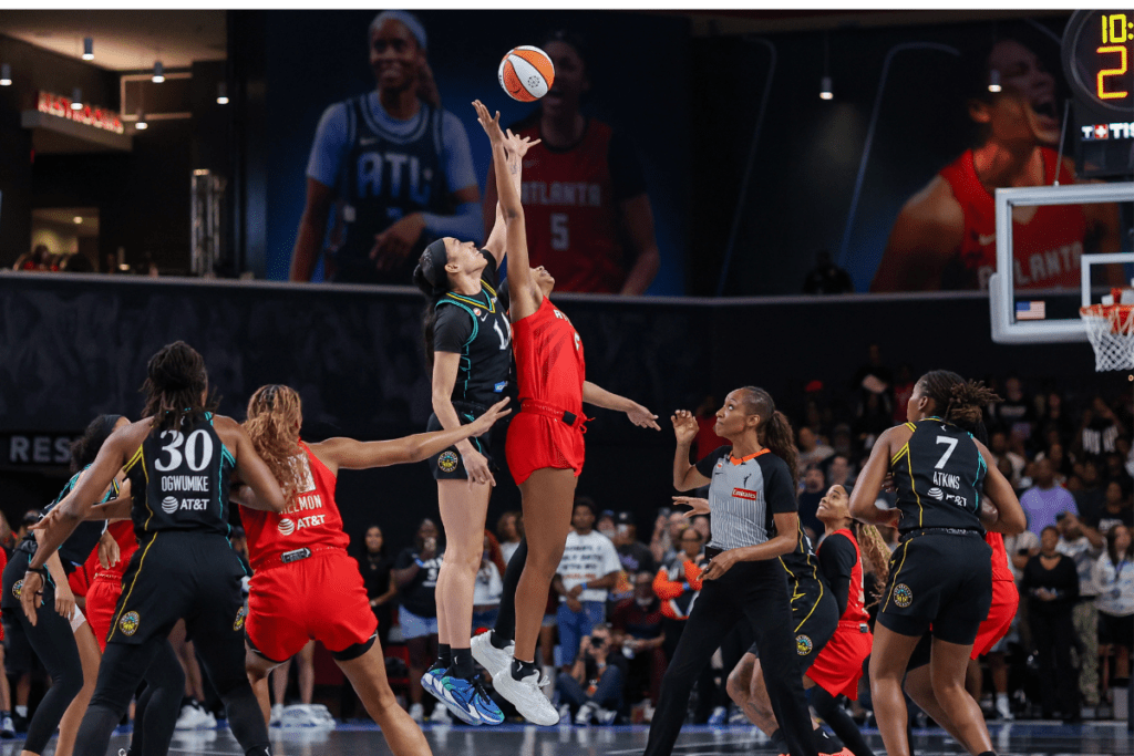 WNBA Atlanta Dream Angel Reese Los Angeles Sparks Dearica Hamby College Park, Georgia