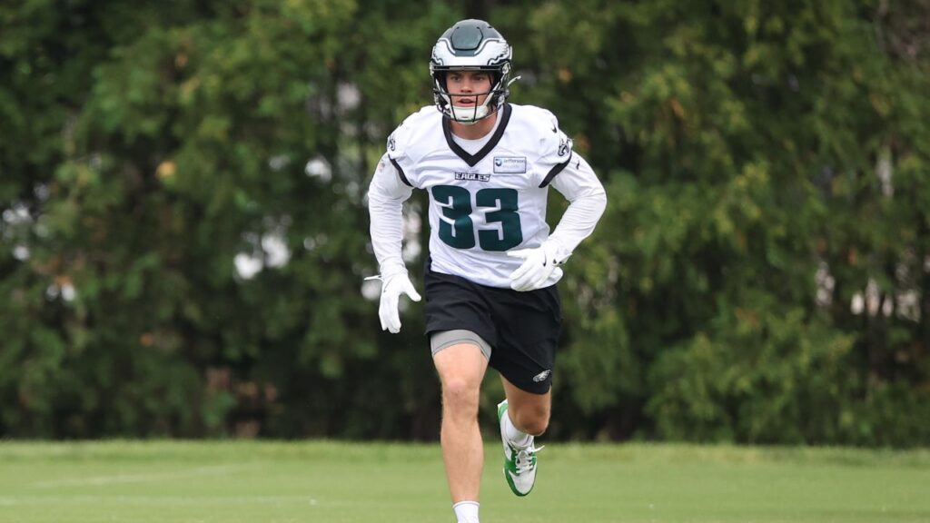 Philadelphia Eagles DB Cooper DeJean during training camp