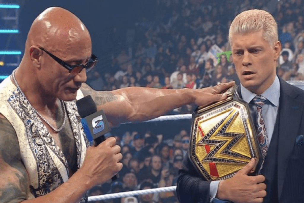 The Rock telling Cody Rhodes he wants his soul