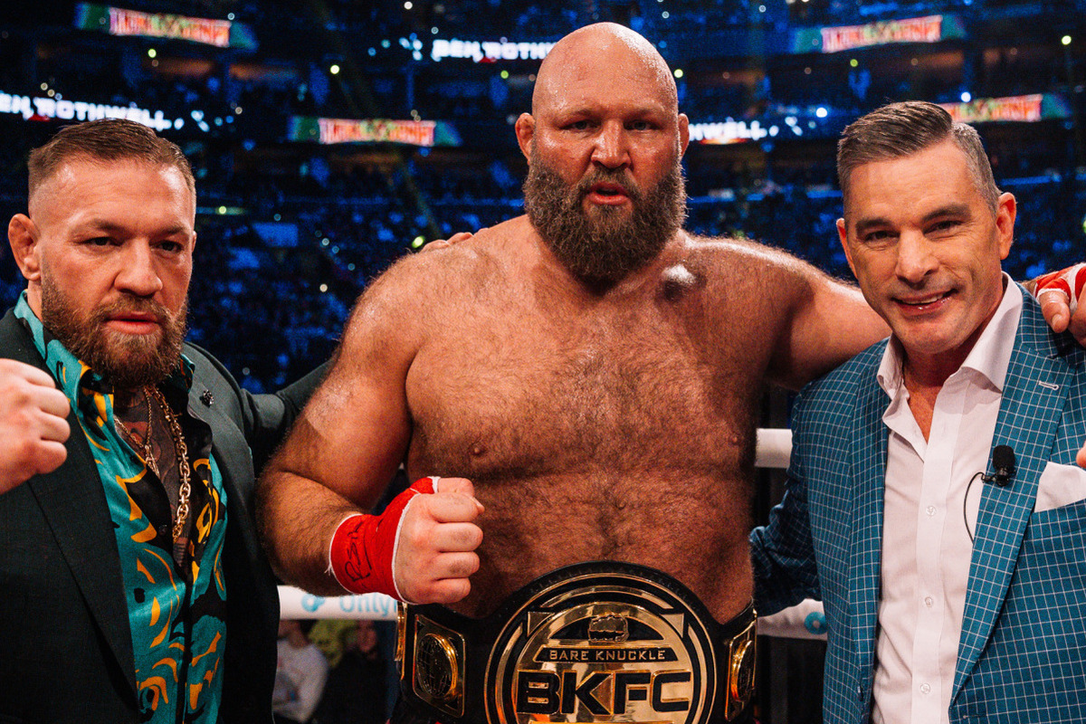 Conor McGregor and Beth Rothwell at a Bare-knuckle boxing event