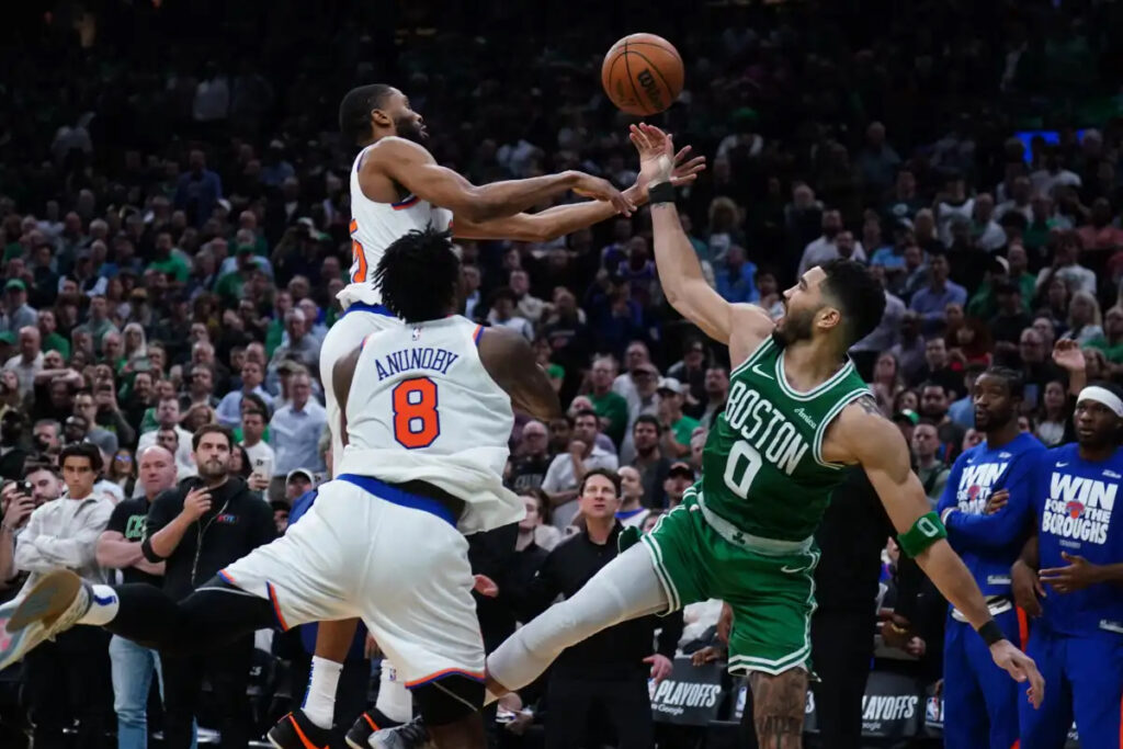 The Celtics surrendered yet another 20-point lead against the New York Knicks, dropping Game 2, 91-90.