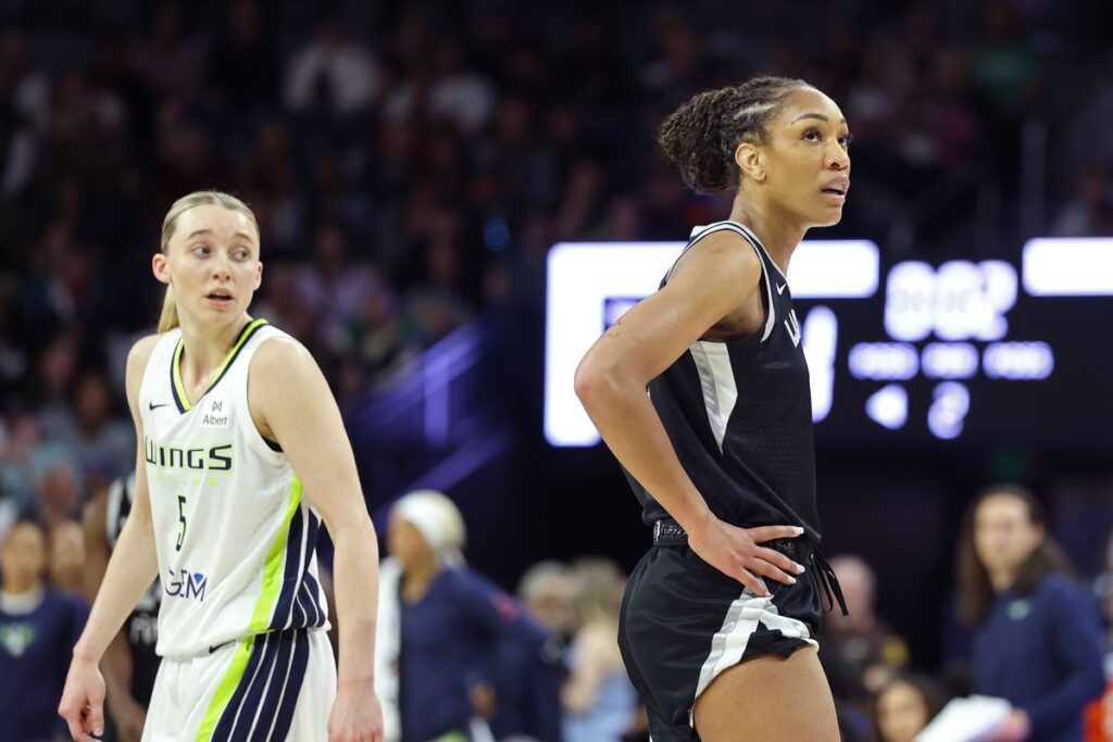 Dallas Wings guard Paige Bueckers and Las Vegas Aces center A'ja Wilson open 2025 WNBA preseason at Notre Dame.