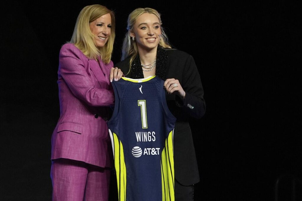 The Dallas Wings select UConn guard Paige Bueckers No. 1 in 2025 WNBA Draft. 