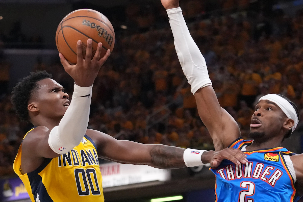 Bennedict Mathurin scored a game-high 27 points for Indiana off the bench. NBA Finals