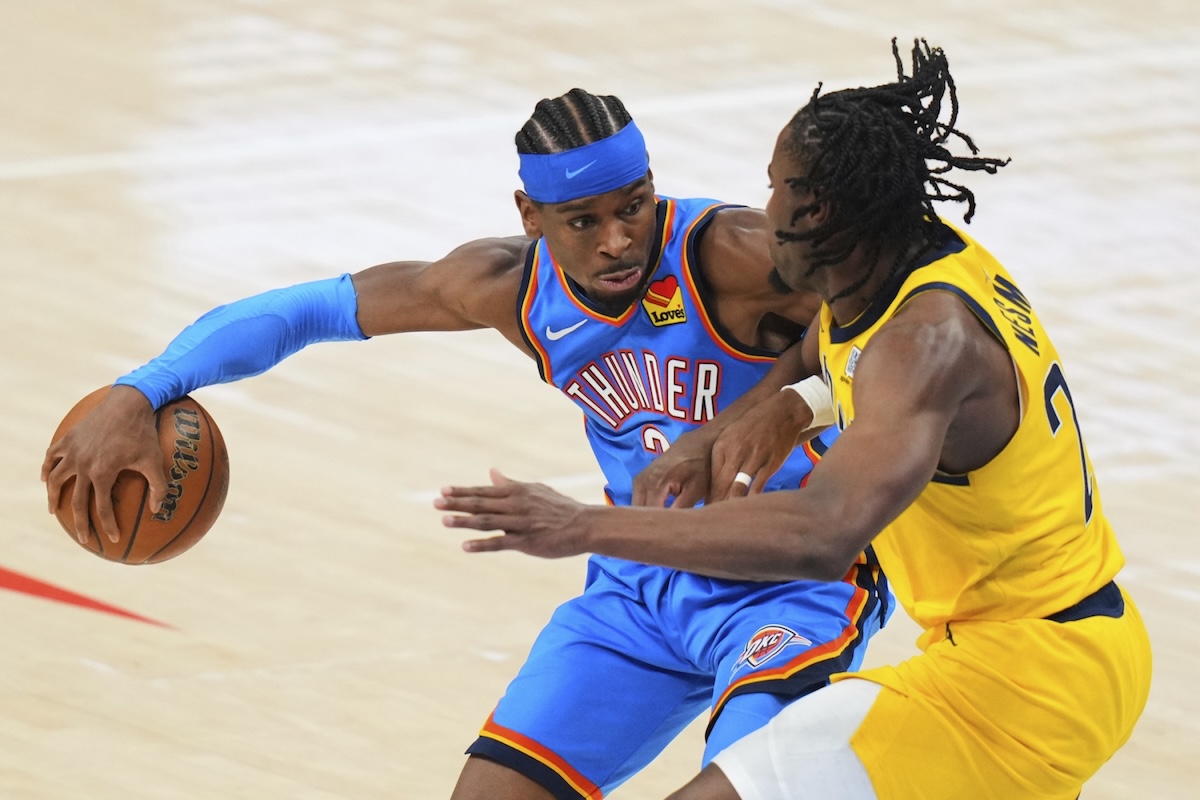 Oklahoma City's Shai Gilgeous-Alexander scored a game-high 34 points in Game 2 on Sunday night.