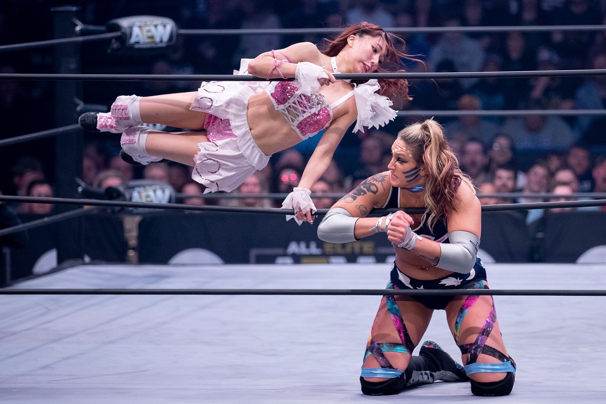 Kris Statlander wrestles Riho in the early days of AEW. Will she join the Death Riders before the end of the year?
