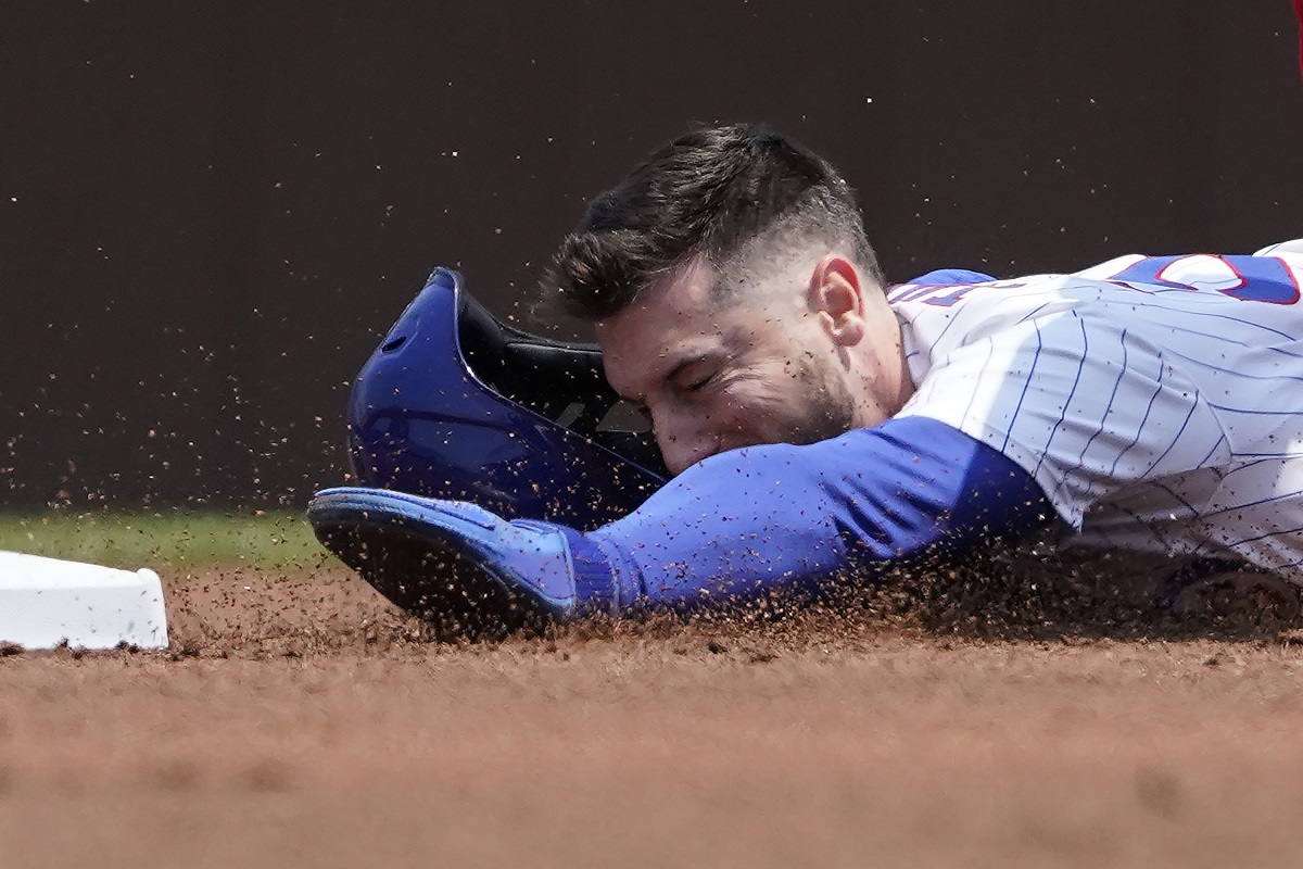 Kyle Tucker injured his hand on this slide on June 1.