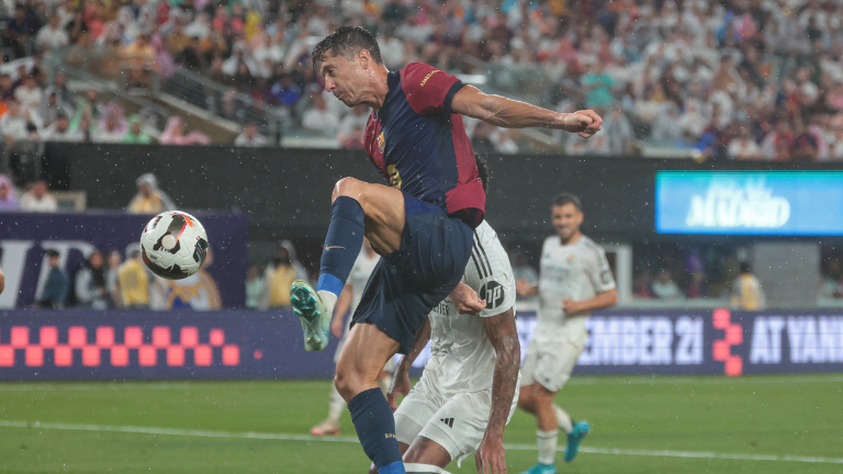 Soccer: International Friendly Soccer-Champions Tour-Real Madrid at Barcelona