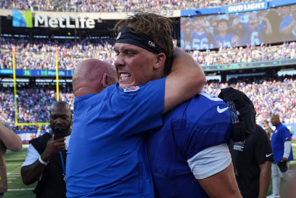 Brian Daboll and Jaxson Dart
New York Giants