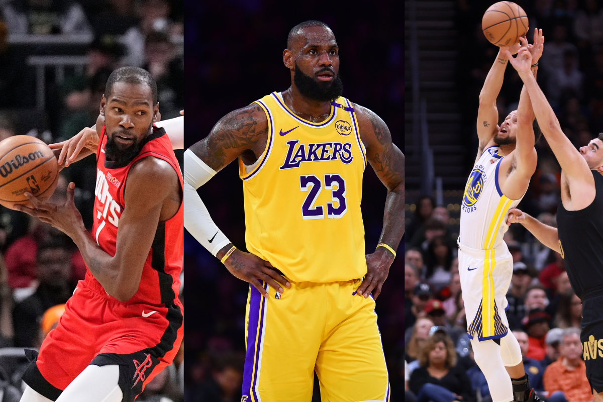 NBA stars: Kevin Durant, Lebron James, and Steph Curry Credit: Imagn Images