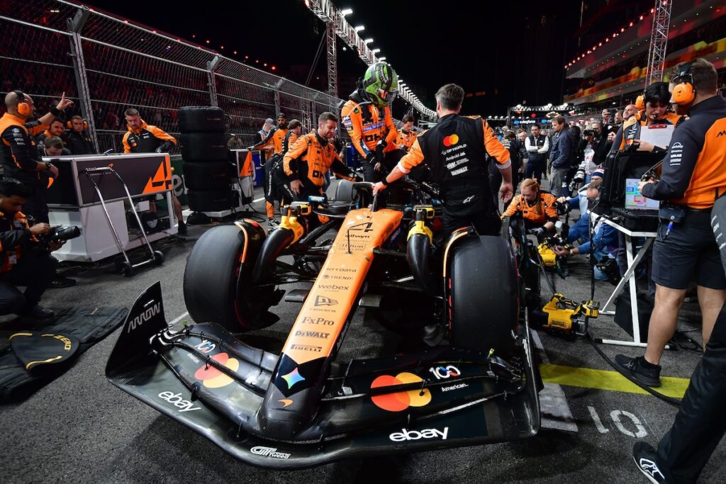 McLaren's driver, Lando Norris