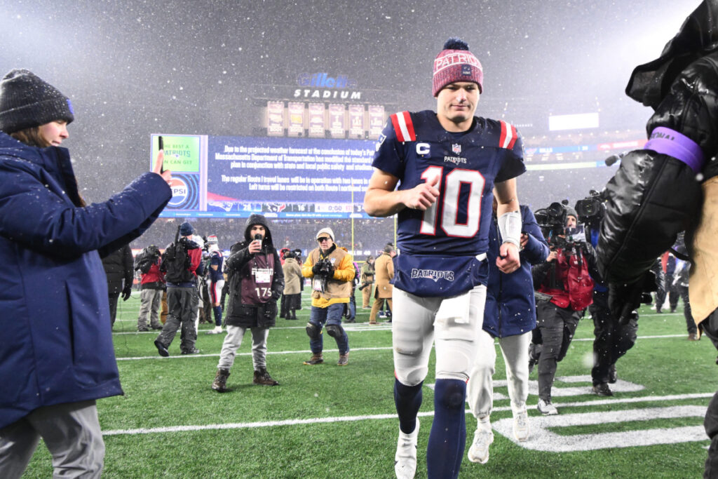 Drake Maye has the Patriotts at the doorstep of the Super Bowl in just his second season