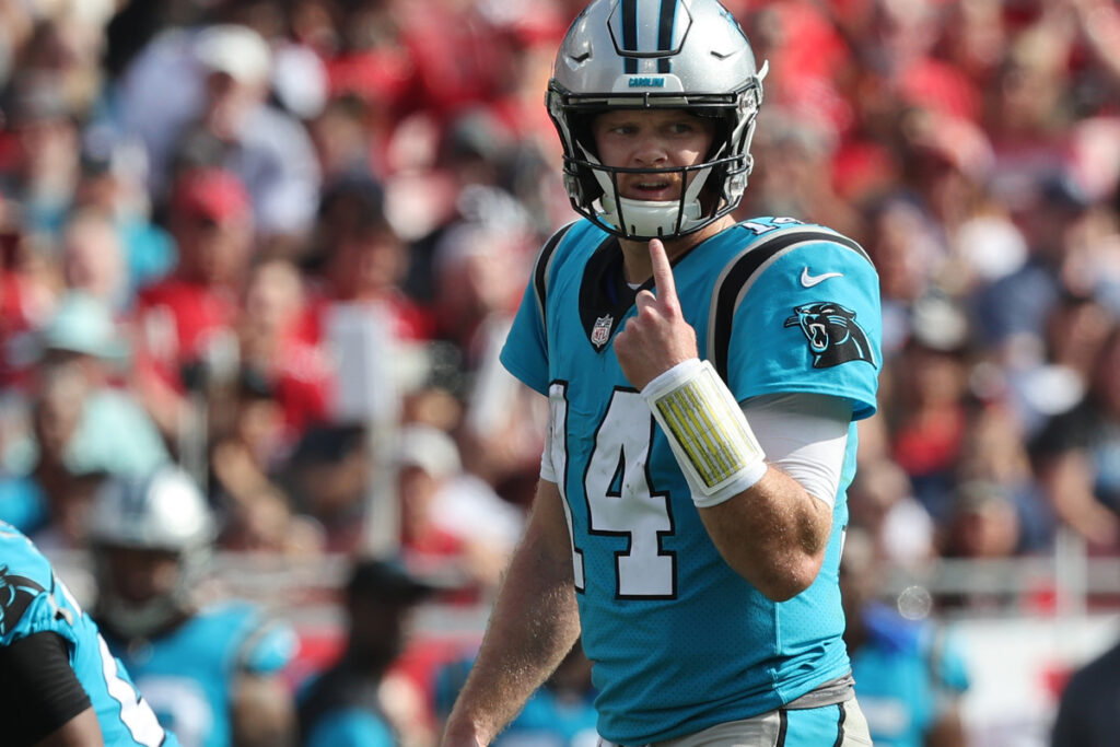 Sam Darnold spent two rocky seasons with the Carolina Panthers.