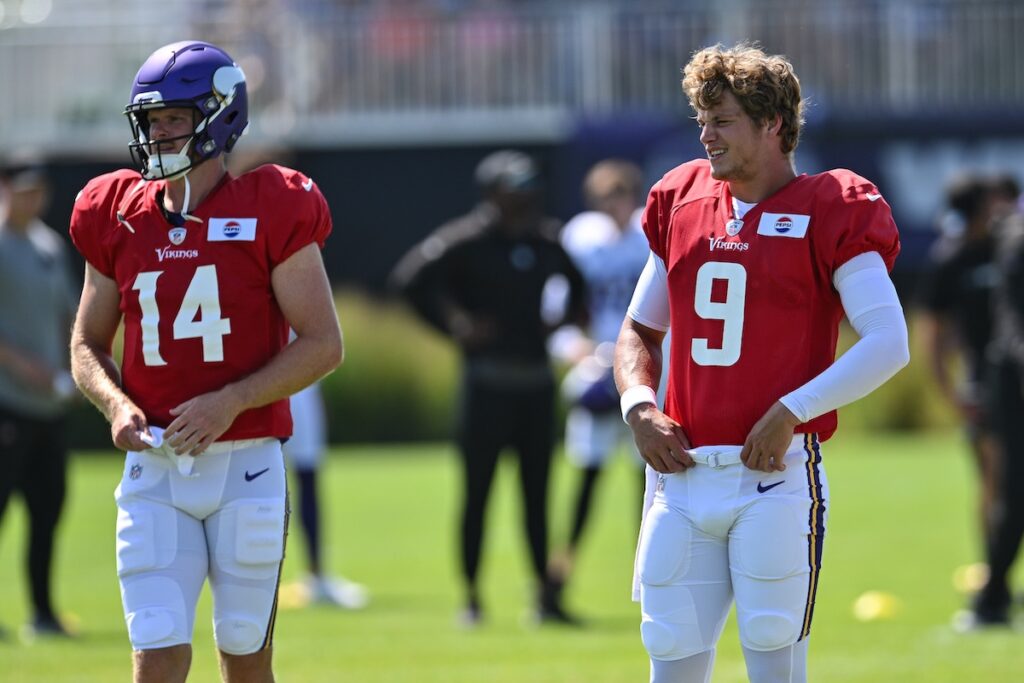 Sam Darnold and JJ McCarthy
