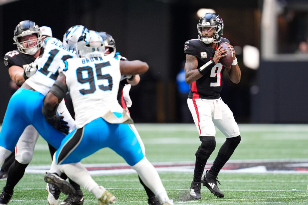 marcus freeman nfl, michael penix, atlanta falcons, stadium rant