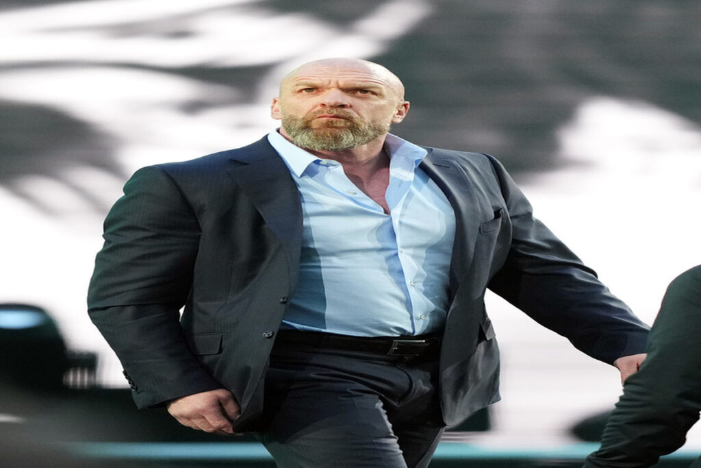 Apr 6, 2024; Philadelphia, PA, USA; WWE CCO Triple H during Wrestlemania XL Saturday at Lincoln Financial Field. Mandatory Credit: Joe Camporeale-Imagn Images