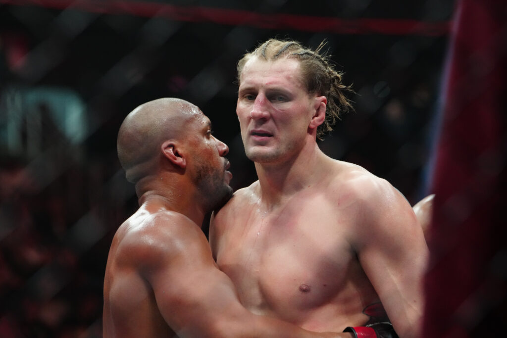 UFC fighters Ciryl Gane and Alexander Volkov
