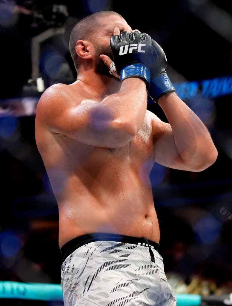 UFC pugilist Tuco Tokkos soaks it all in after beating Junior Tafa