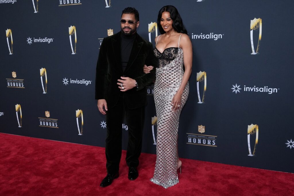 Russell Wilson and Ciara
