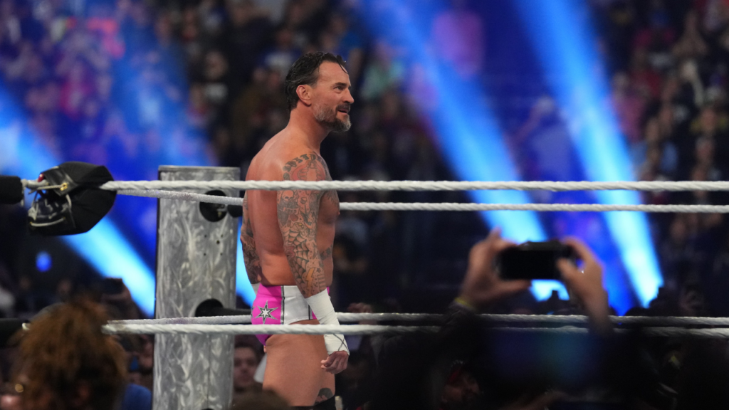 CM Punk competes.