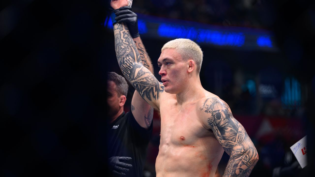 UFC Belgrade Aftermath: Navajo Stirling's hand being raised