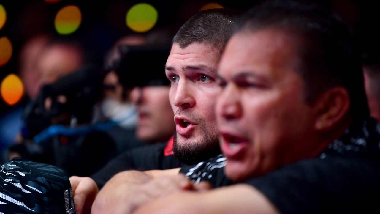 UFC Belgrade Aftermath, Khabib Nurmagomedov sideline at UFC event