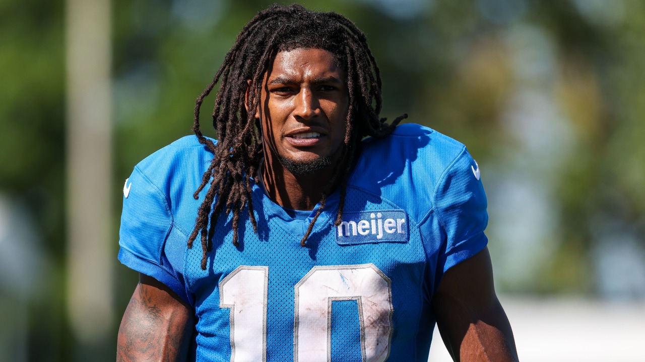 Isiah Pacheco with the Detroit Lions
