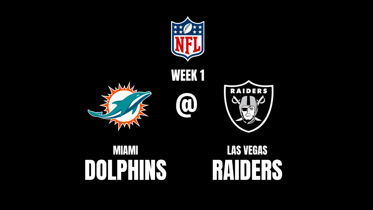 Miami Dolphins vs Las Vegas Raiders Week 1